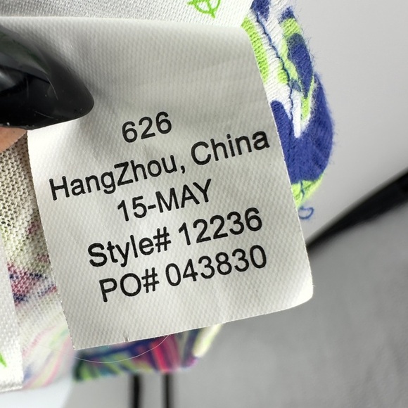 Lilly Pulitzer Val Strapless Top Size S Toucan Play Blue Swirl Babydoll Y2K - Picture 8 of 11